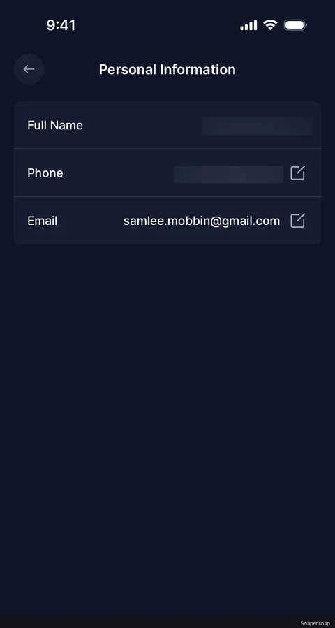 Обновление личные информация 2