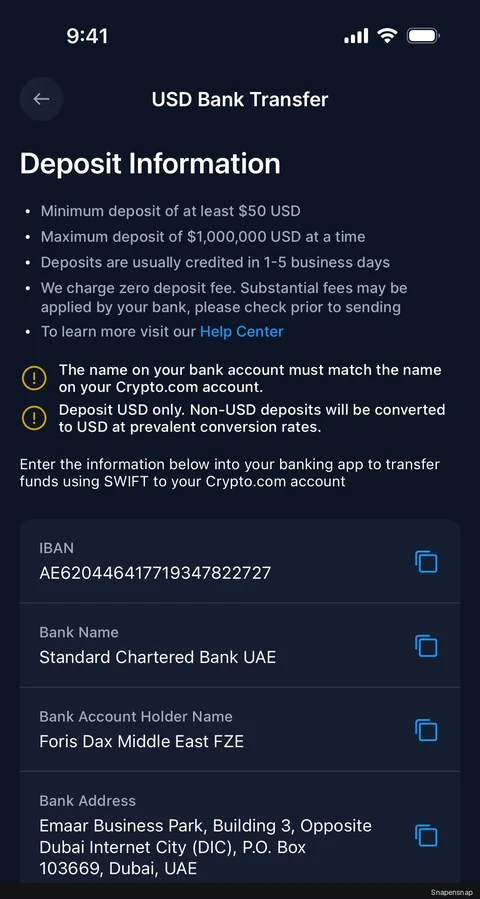 Открытие USD аккаунт 3
