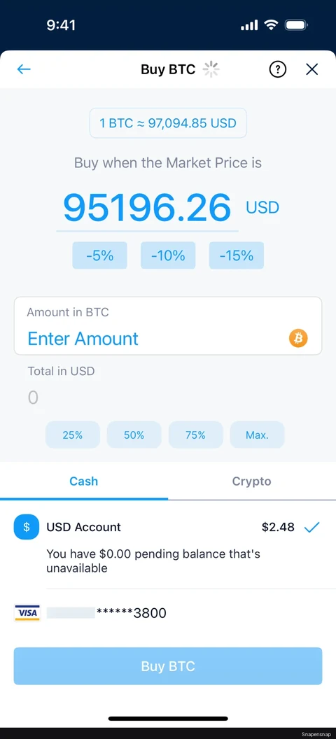 Покупка coin (limit order) 2