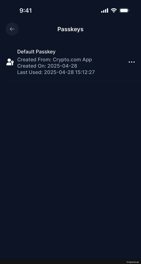 Редактирование a passkey 4