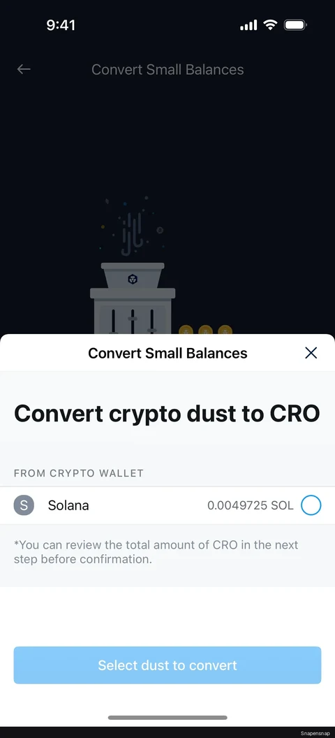 Сценарий: Converting small balances 4