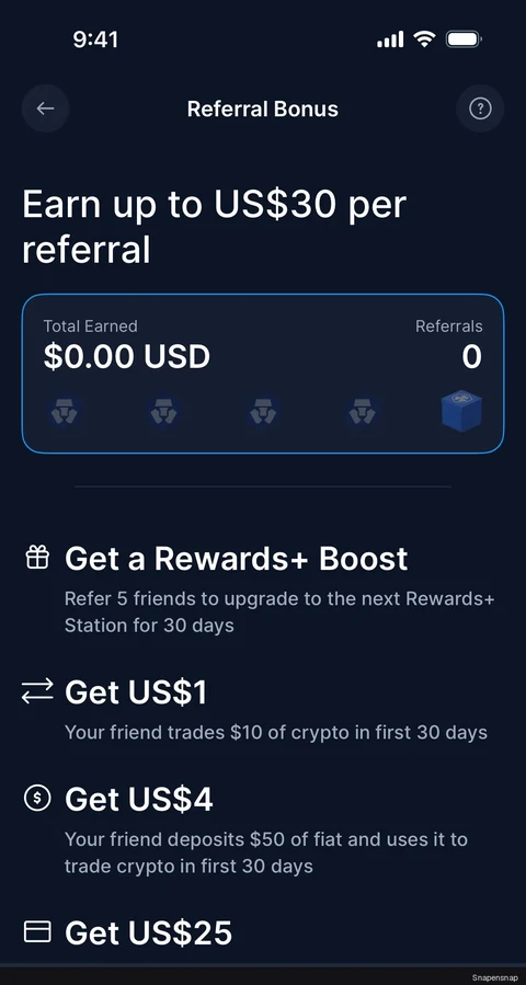 Сценарий: Copying a referral link 2