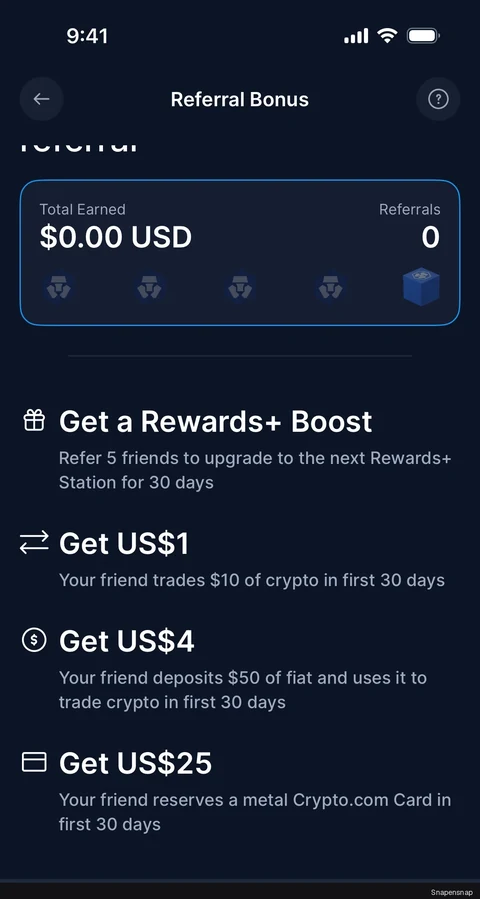 Сценарий: Copying a referral link 3