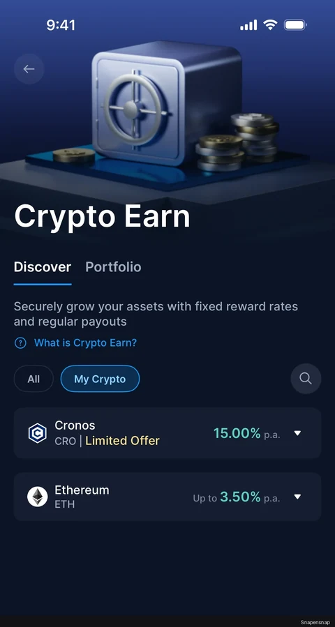 Сценарий: Crypto Earn 3