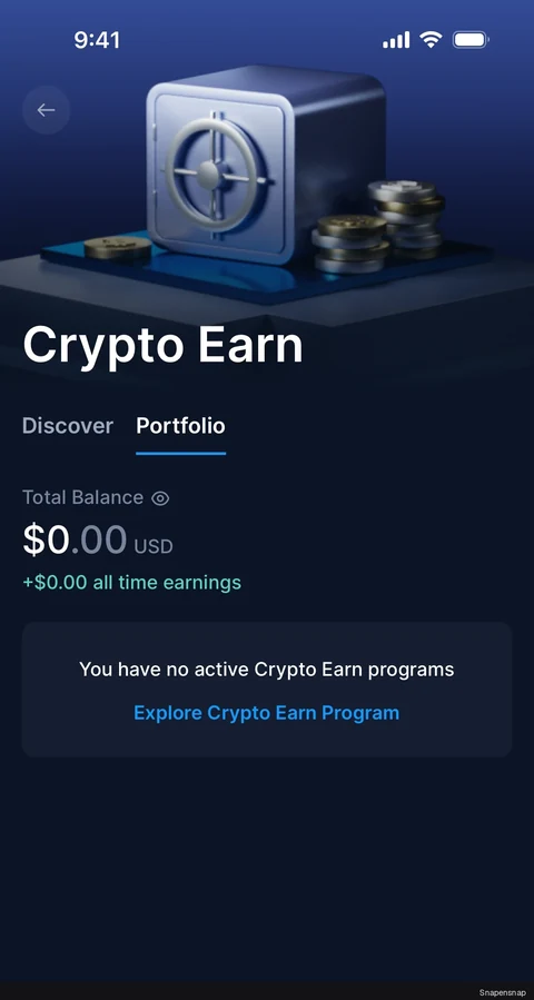 Сценарий: Crypto Earn 5