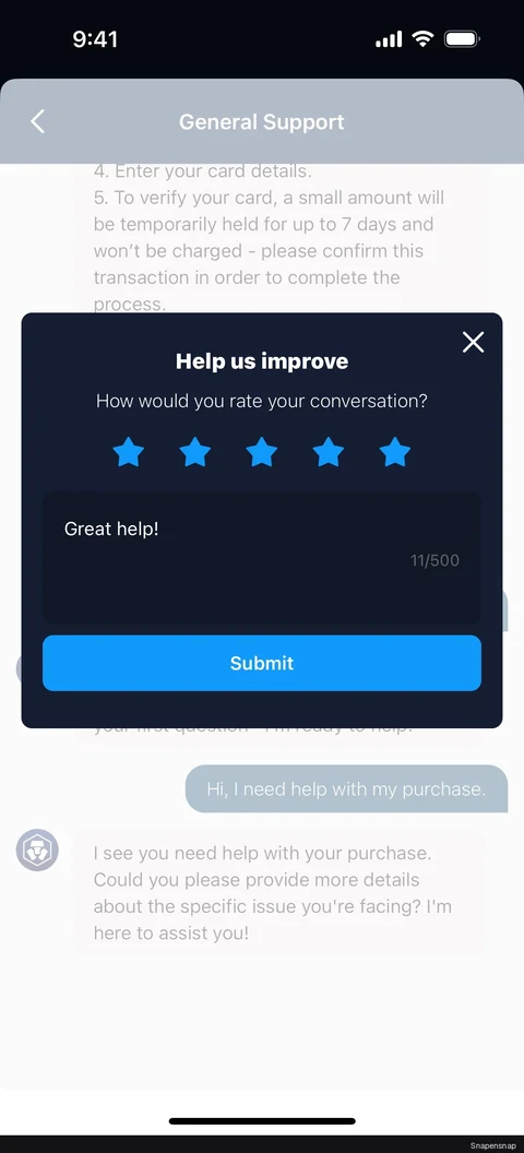 Сценарий: Ending a chat 4