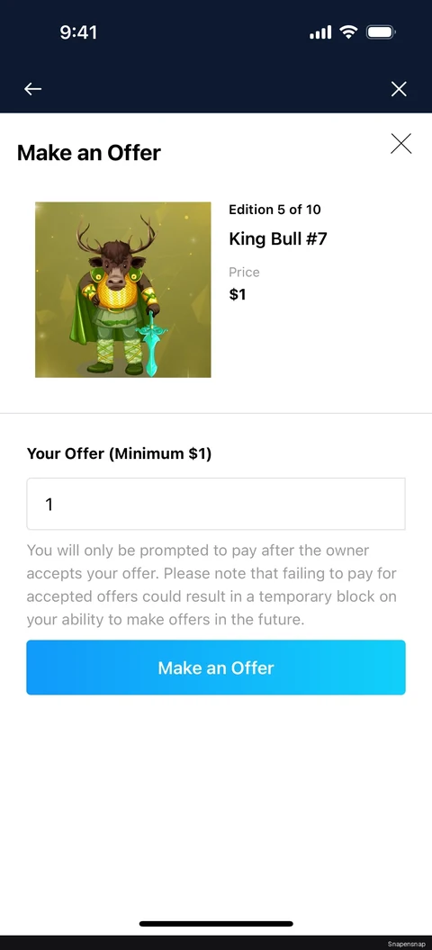 Сценарий: Making an offer 4