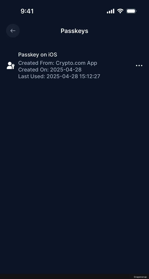 Сценарий: Passkeys 3