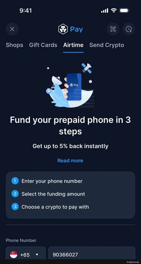Сценарий: Purchase a mobile airtime 2