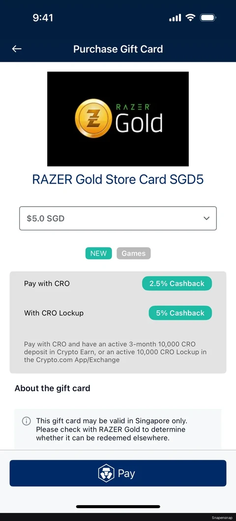 Сценарий: Purchasing a gift card 2