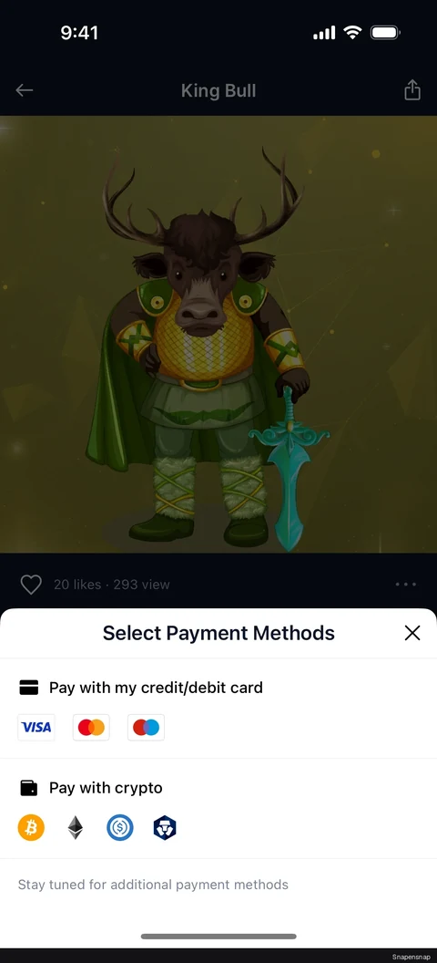 Сценарий: Purchasing an NFT 2