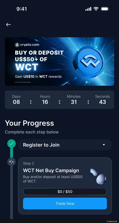 Сценарий: Registering for a campaign 4