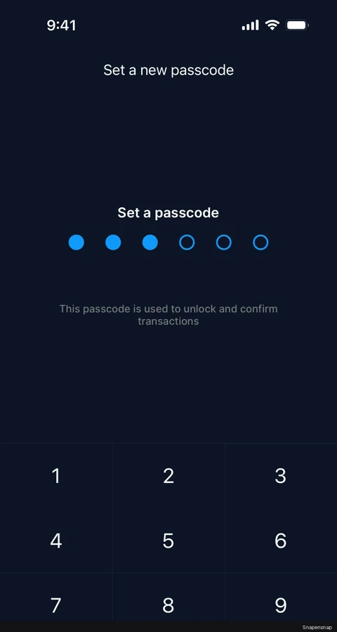 Сценарий: Resetting passcode 7