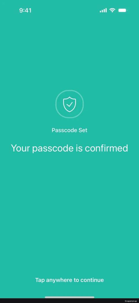 Сценарий: Resetting passcode 9