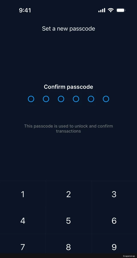 Сценарий: Resetting passcode 8