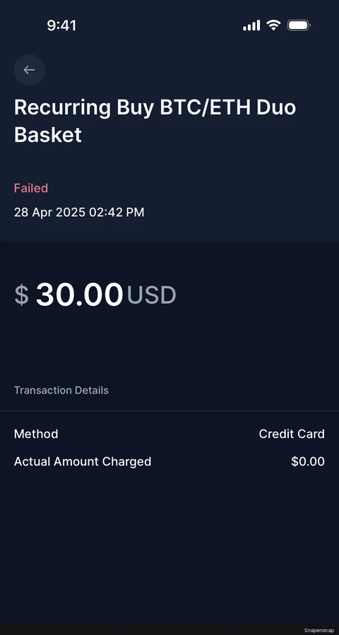 Сценарий: Transaction history (Crypto Basket) 4