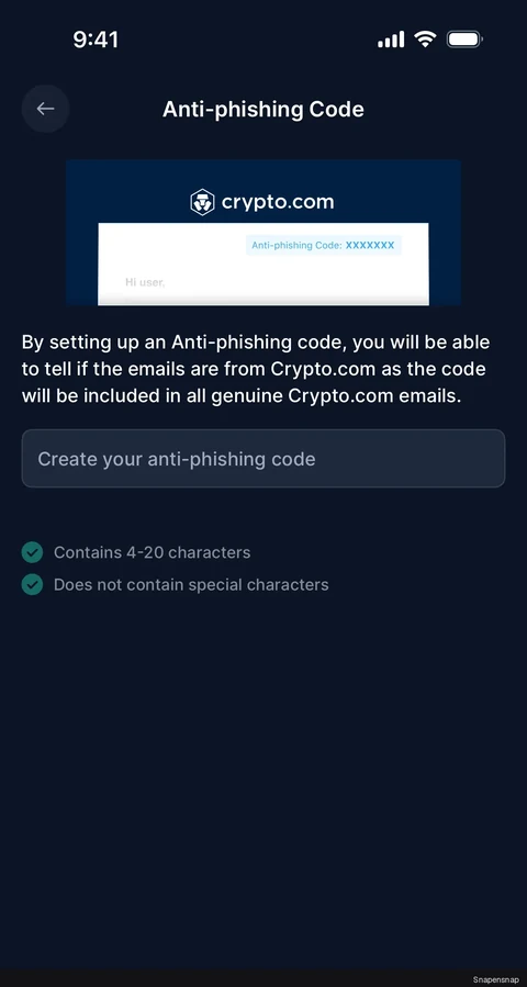 Создание anti-phishing code 2