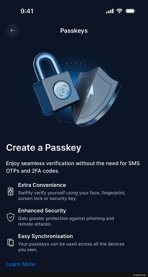 Удаление a passkey 4