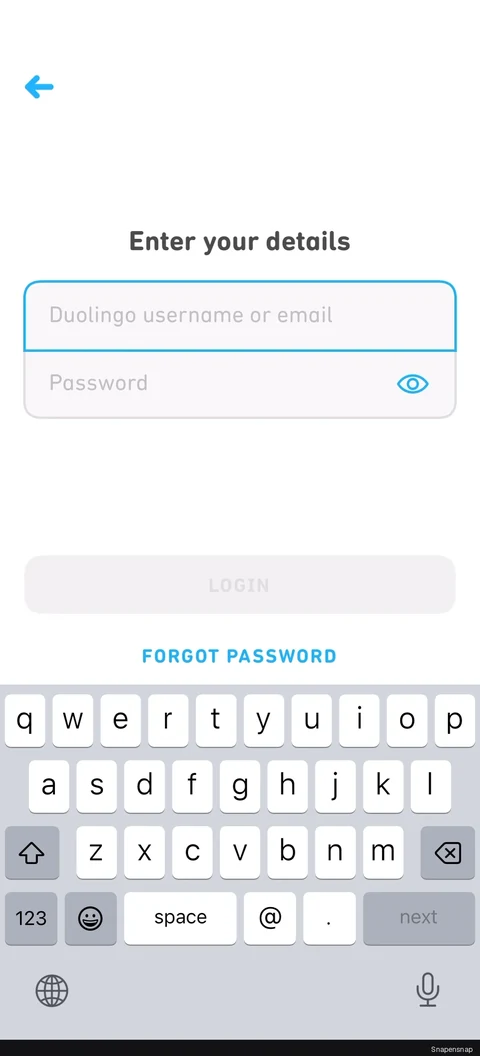 Сценарий: Connecting a Duolingo account 2