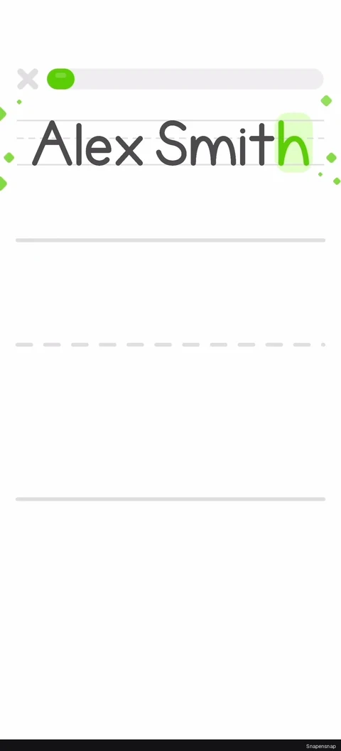 Завершение handwriting lesson 7