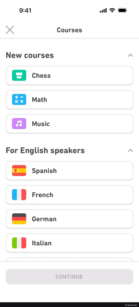 Добавление course (language) 2