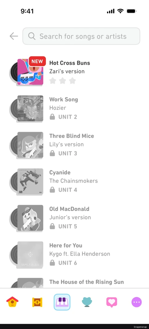 Поиск practice songs 2