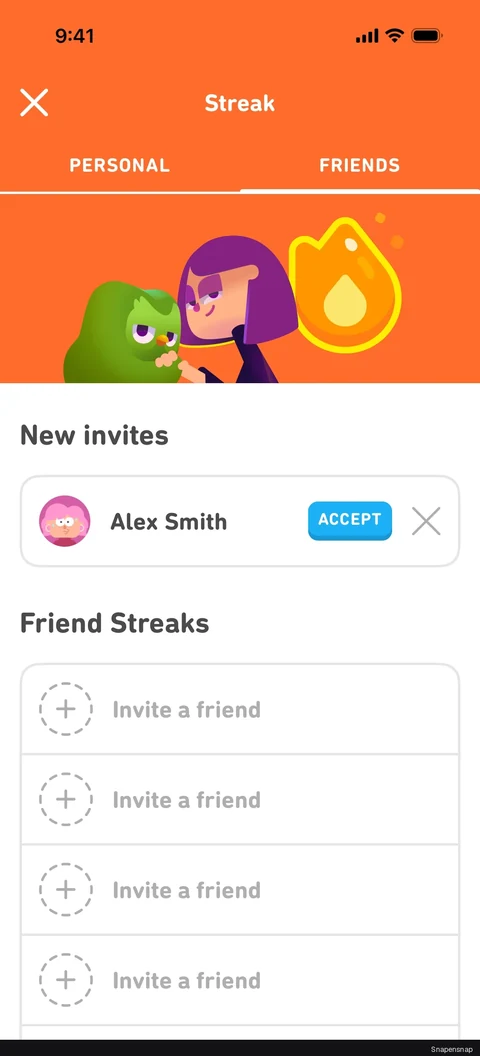 Сценарий: Friend streaks 2