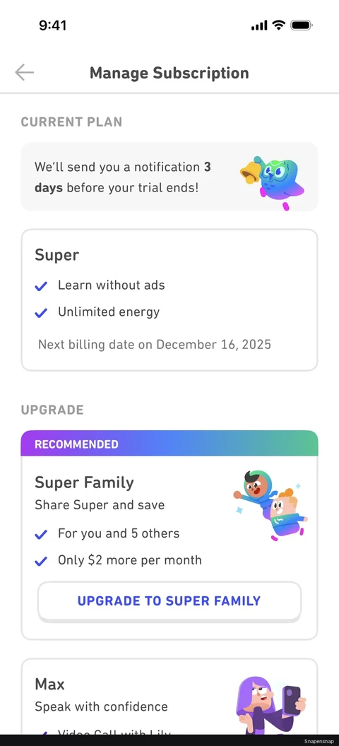 Сценарий: Manage a subscription 2