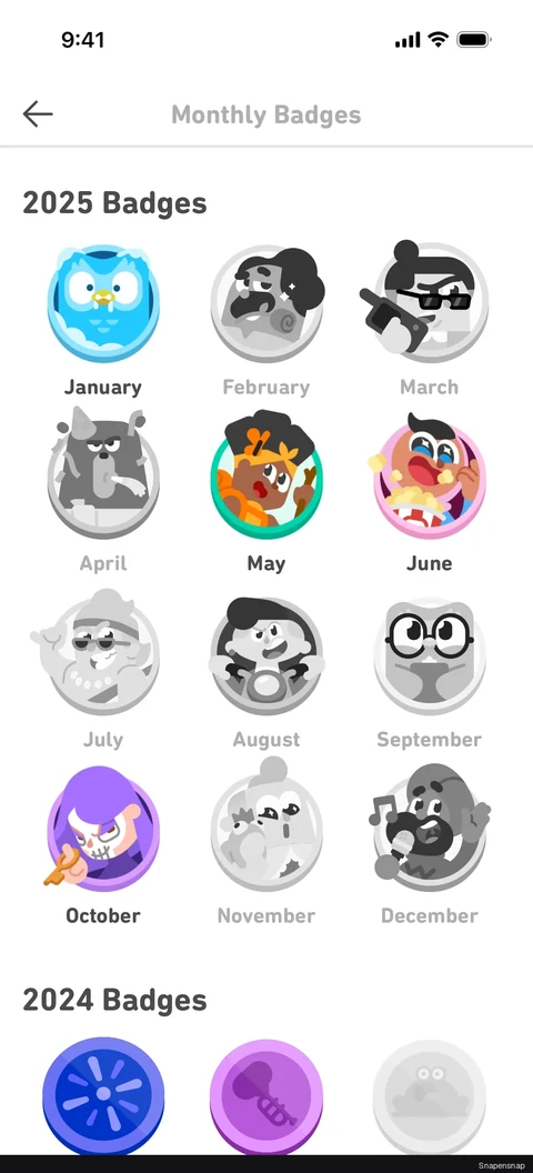 Сценарий: Monthly badges 2