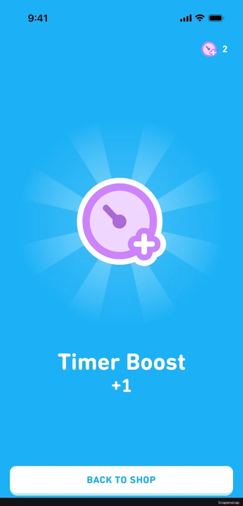 Сценарий: Purchasing a timer boost 4
