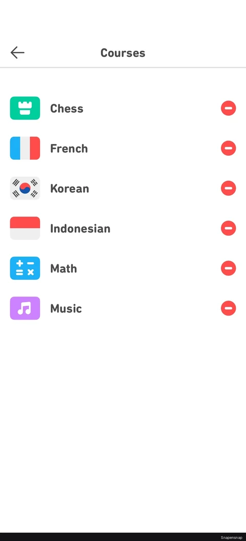 Удаление a course 3