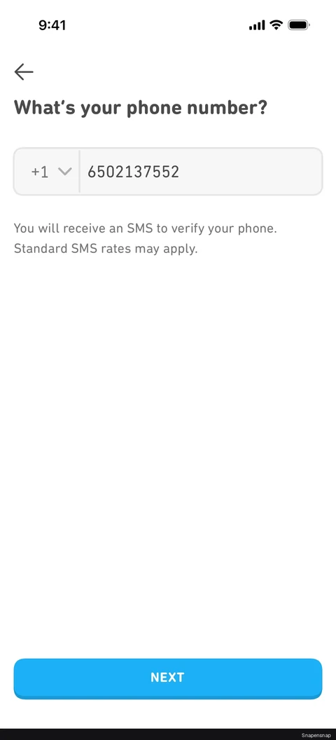Верификация a phone number 3