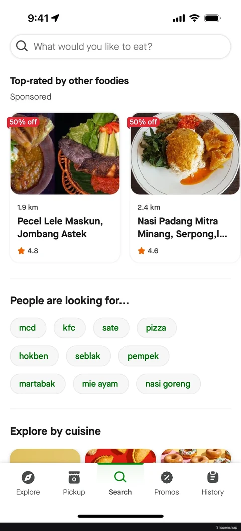 Поиск GoFood 2
