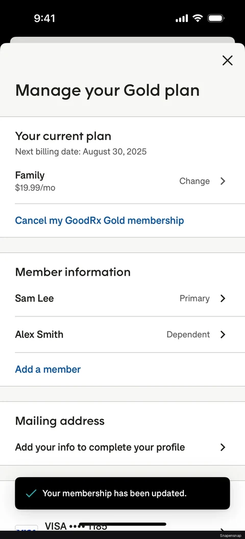 Добавление member 4