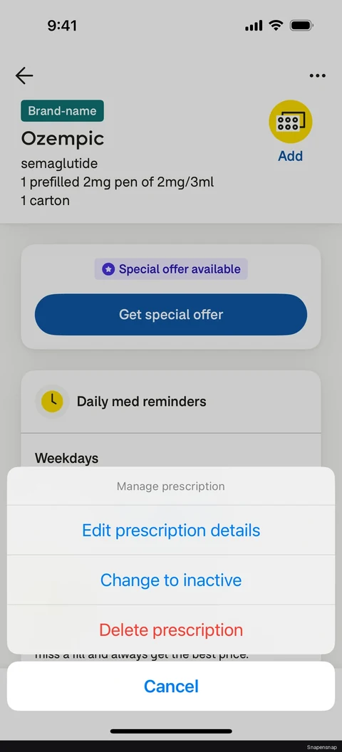 Обновление a prescription 2