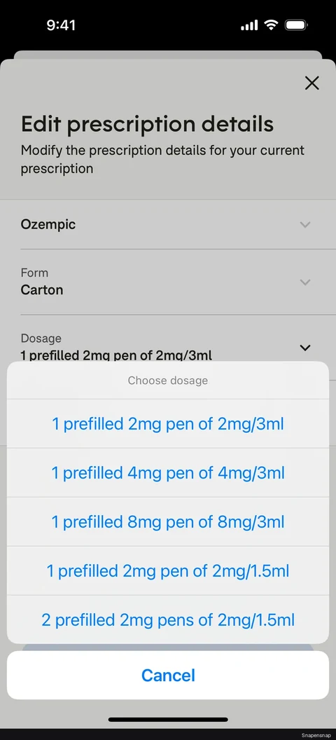 Обновление a prescription 4