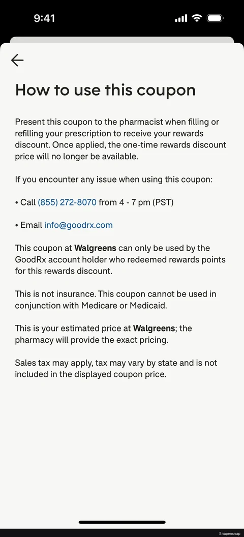 TODO:RU:How to use a GoodRx coupon 2