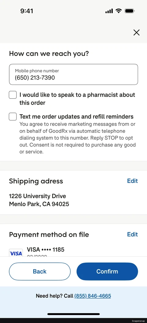 TODO:RU:Placing a home delivery order 16