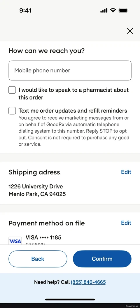 TODO:RU:Placing a home delivery order 15