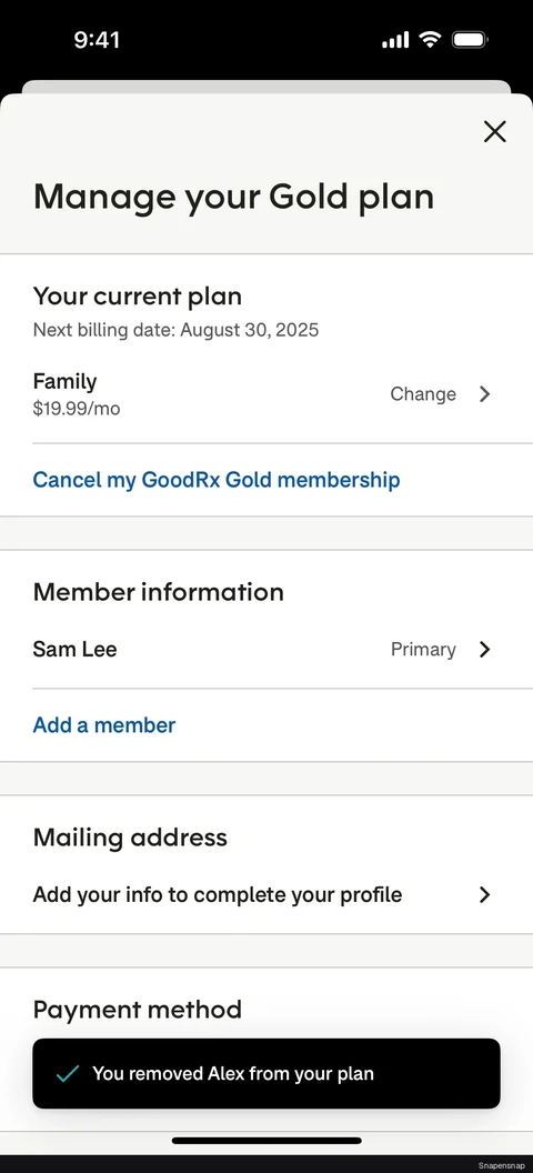 TODO:RU:Removing a member 4