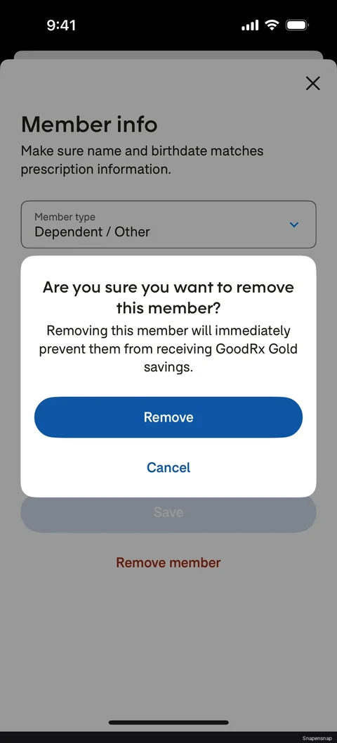 TODO:RU:Removing a member 3