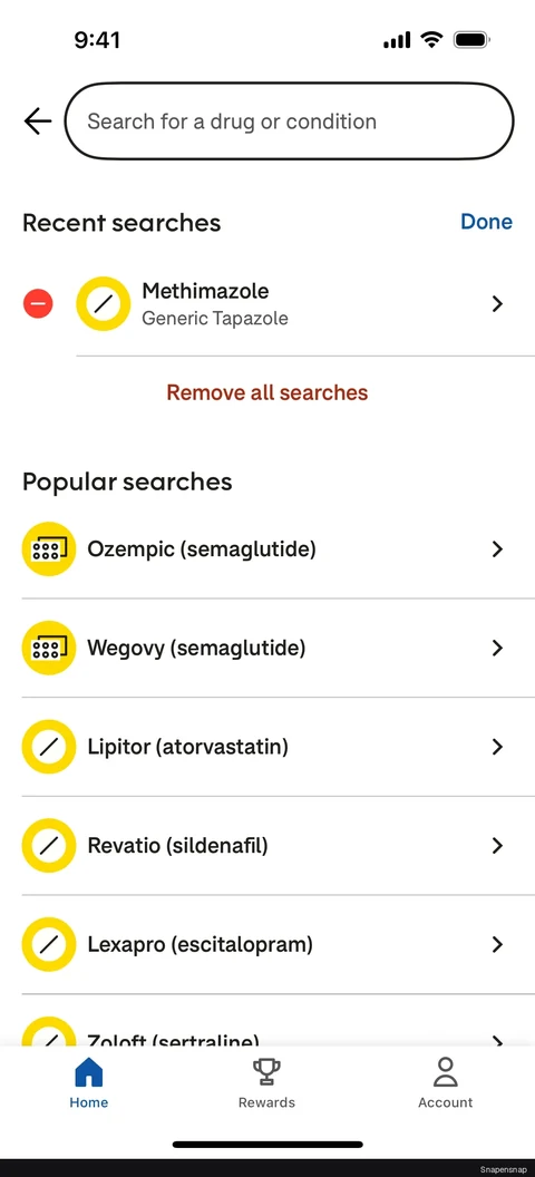 TODO:RU:Removing a recently searched item 5