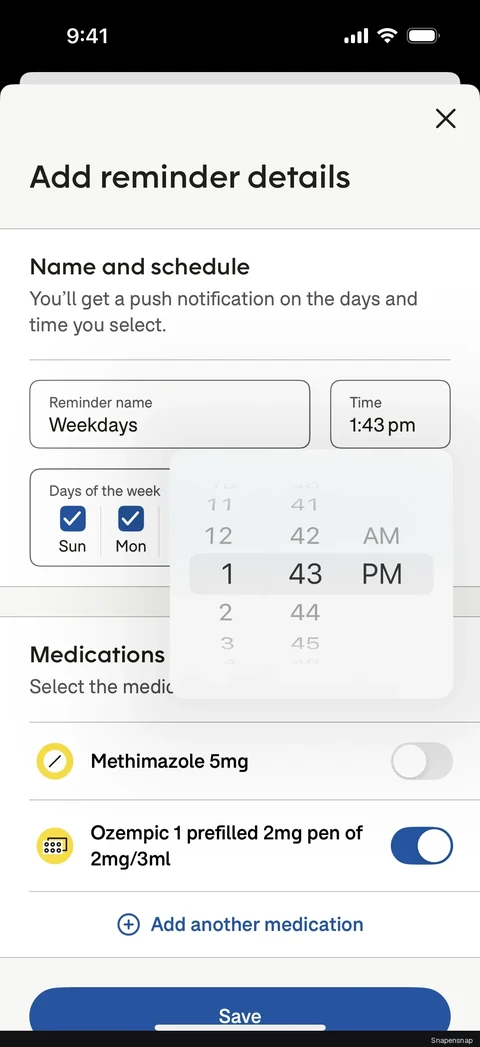 TODO:RU:Scheduling a daily med reminder 5