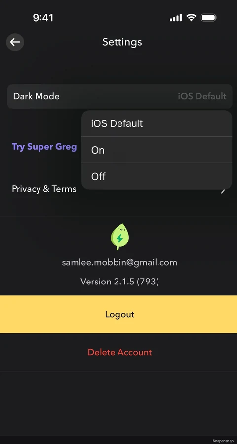 Отключение dark mode 2