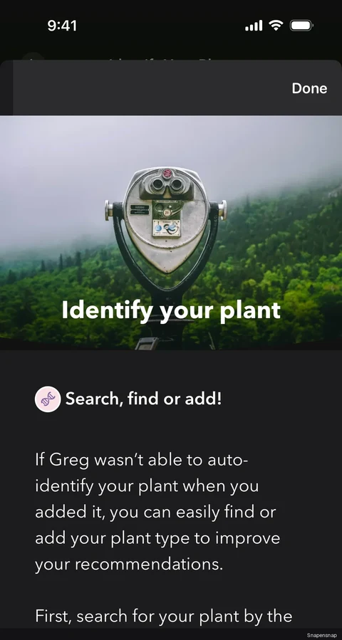 TODO:RU:Identify your plant 2