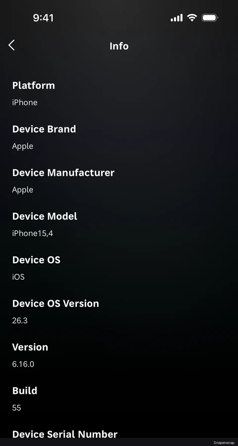 TODO:RU:Device & app information 2