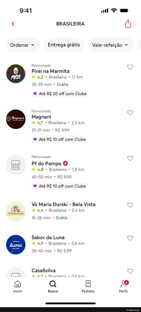 Поиск iFood (category) 2