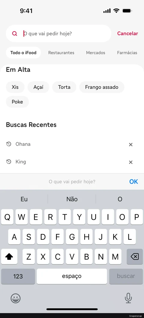 Поиск iFood 4