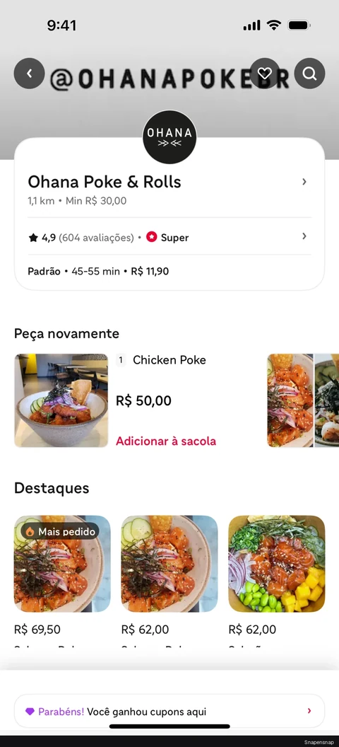 Поиск iFood 7