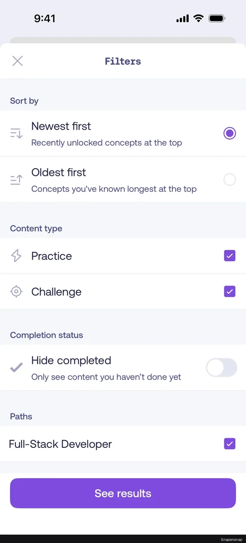 TODO:RU:Filtering topics 2